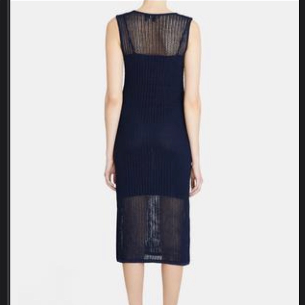 Theory crochet knit midi dress